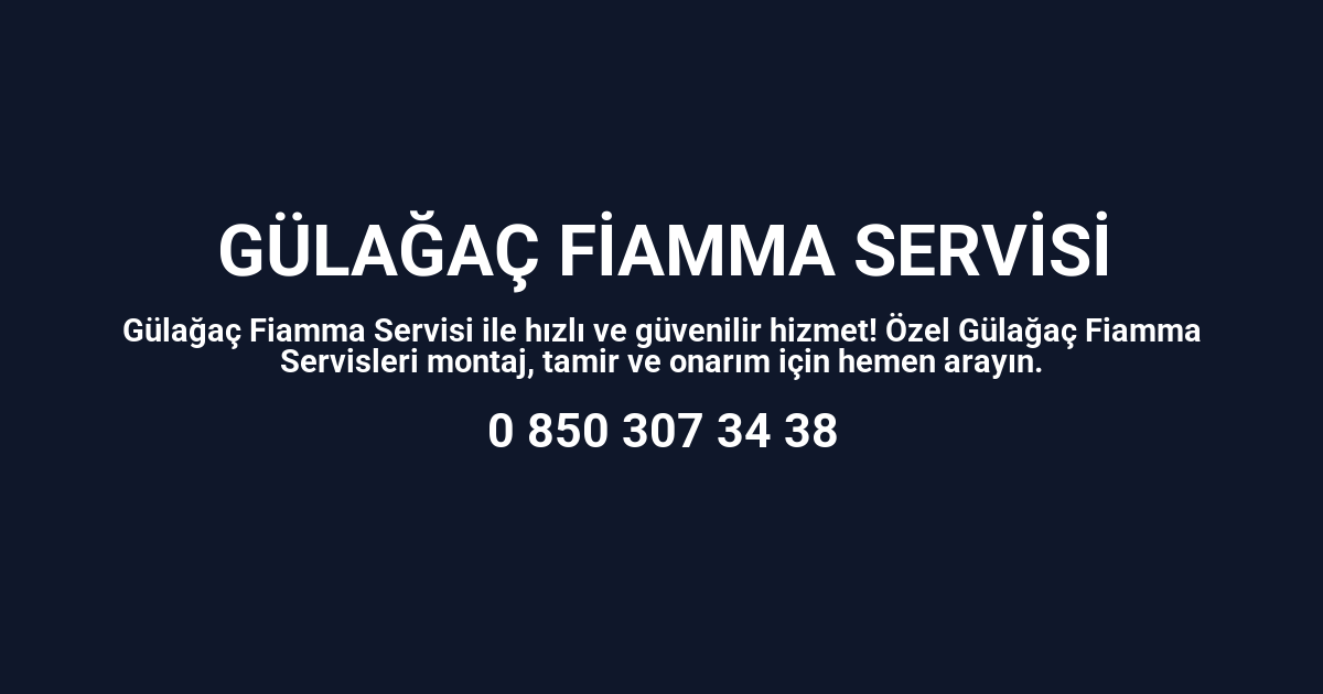 Gülağaç Fiamma Servisi